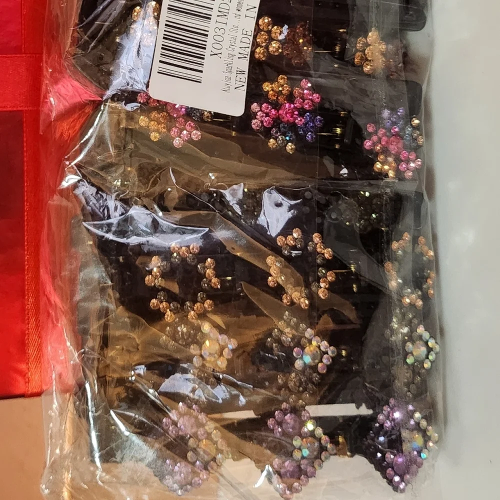 NWT Hair Accessory Hair‎ Clips: 20PCS Sparkling Crystal Stone Braided Barrettes
